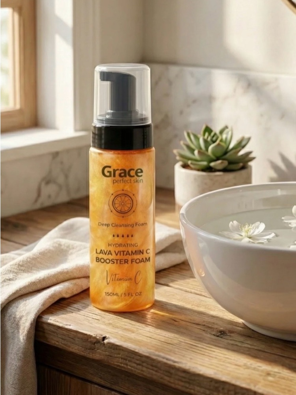 Grace Lava Vitamin C Booster Cleansing Foam